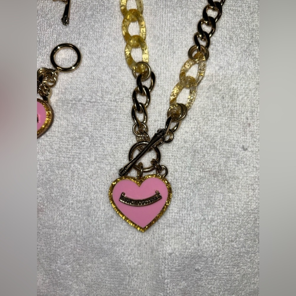 Vintage RARE Juicy Couture Y2K Matching Necklace and Bracelet - Picture 2 of 5